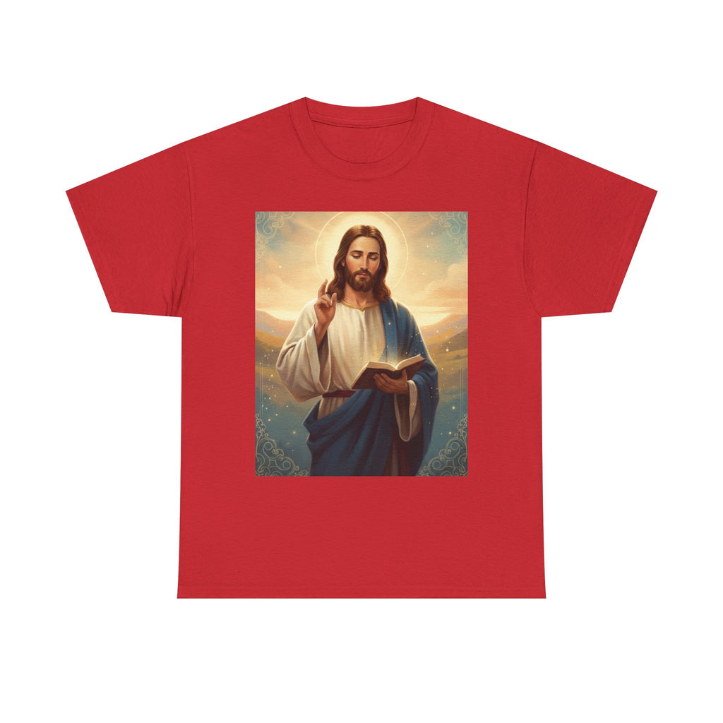 Unisex Heavy Cotton Divine Wisdom,Jesus Teaching Art T-Shirt