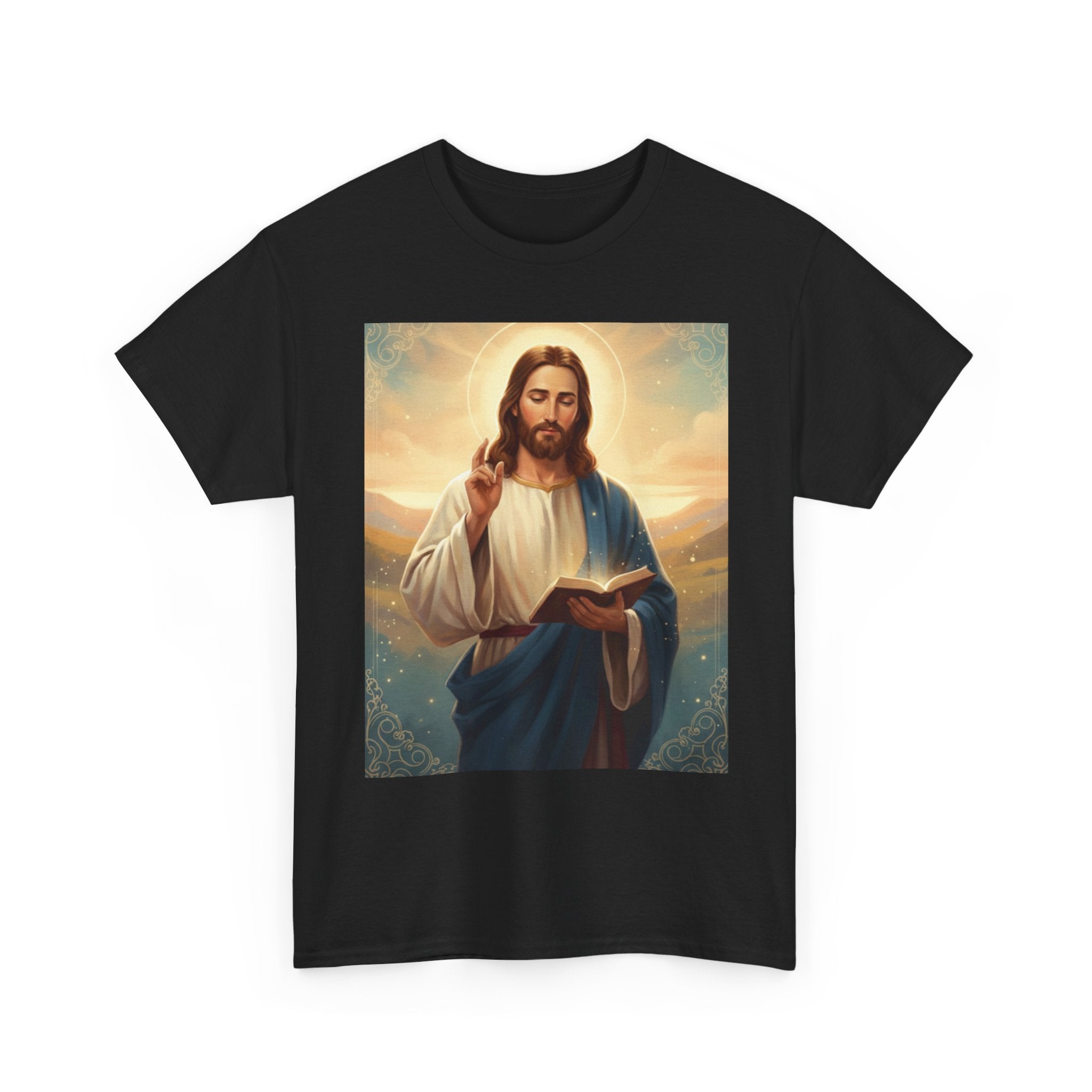 Unisex Heavy Cotton Divine Wisdom,Jesus Teaching Art T-Shirt