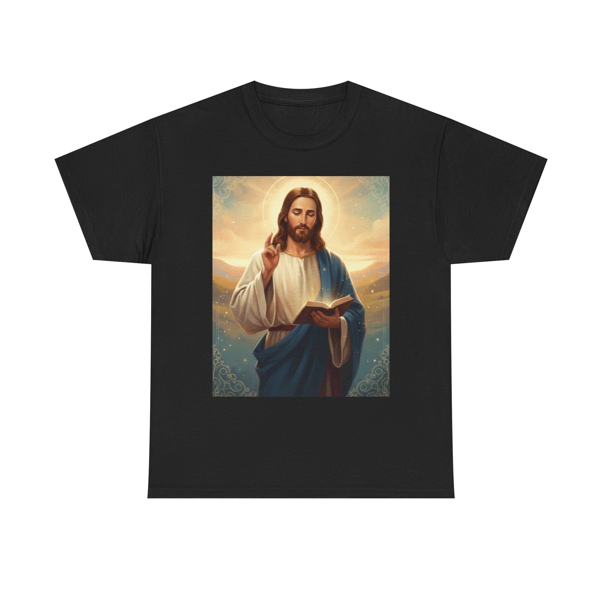 Unisex Heavy Cotton Divine Wisdom,Jesus Teaching Art T-Shirt