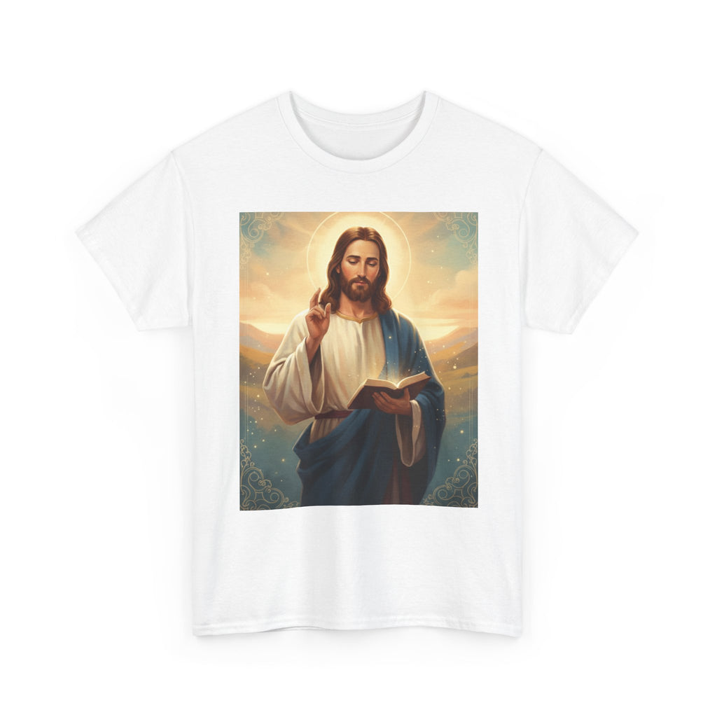 Unisex Heavy Cotton Divine Wisdom,Jesus Teaching Art T-Shirt