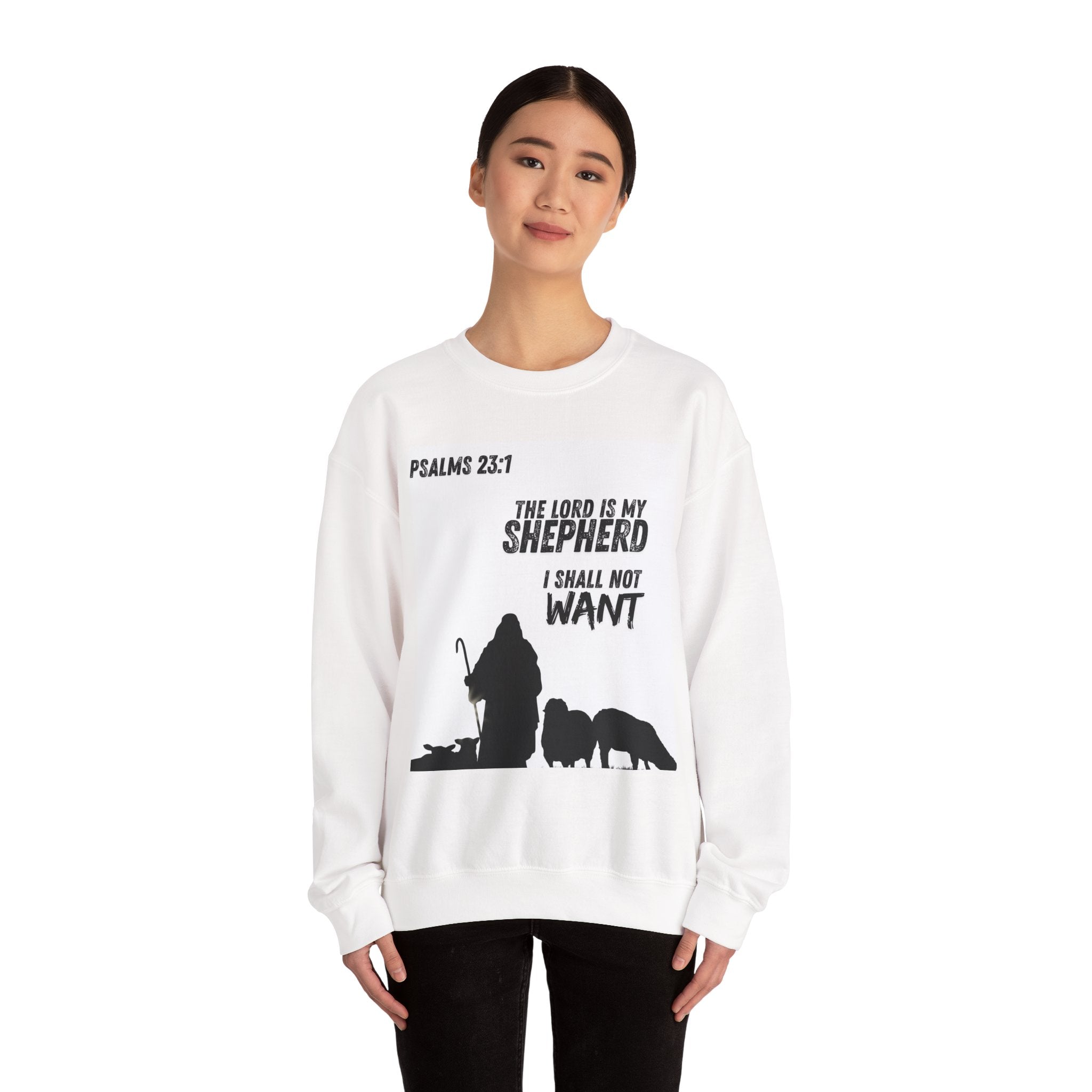 Unisex Heavy Blend™ Crewneck Sweatshirt Psalms 23:1