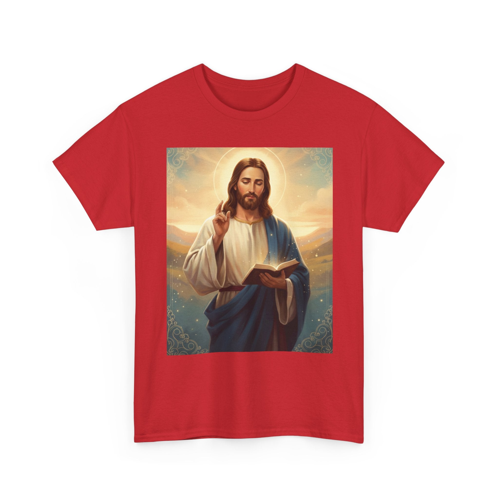 Unisex Heavy Cotton Divine Wisdom,Jesus Teaching Art T-Shirt