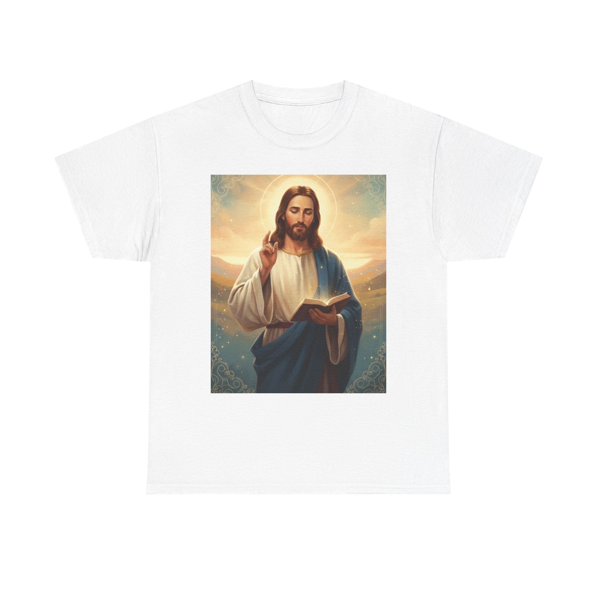 Unisex Heavy Cotton Divine Wisdom,Jesus Teaching Art T-Shirt