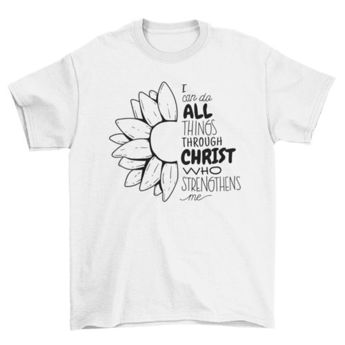 Christian religious quote t-shirt
