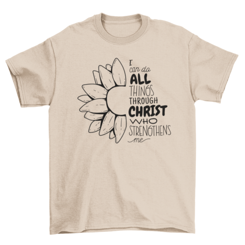 Christian religious quote t-shirt