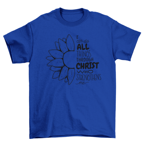 Christian religious quote t-shirt
